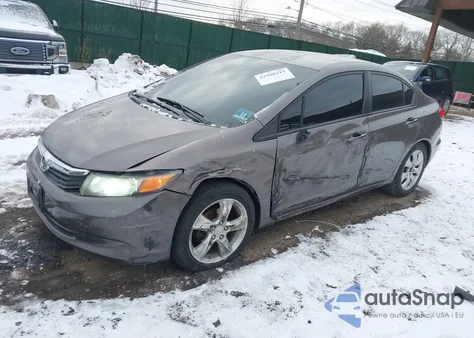 2012 Honda Civic Lx z USA, uszkodzony, nr VIN 2HGFB2F59CH533663